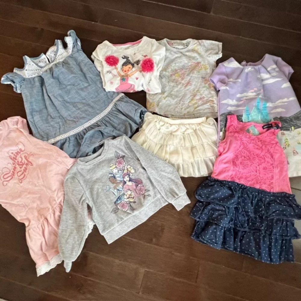 Girls' 4T Bundle Assorted Colorful Dresses and Tops